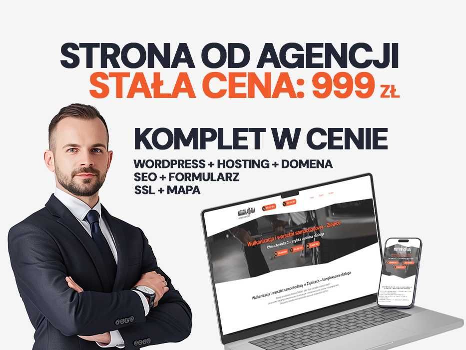 Strona internetowa za 999 zł | Stała cena, faktura, komplet w cenie