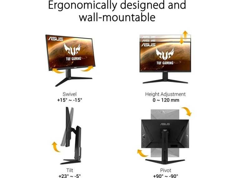 Monitor Gamer ASUS * G-SYNC - 27¨ - 1MS * 165Hz - VG279QL1A