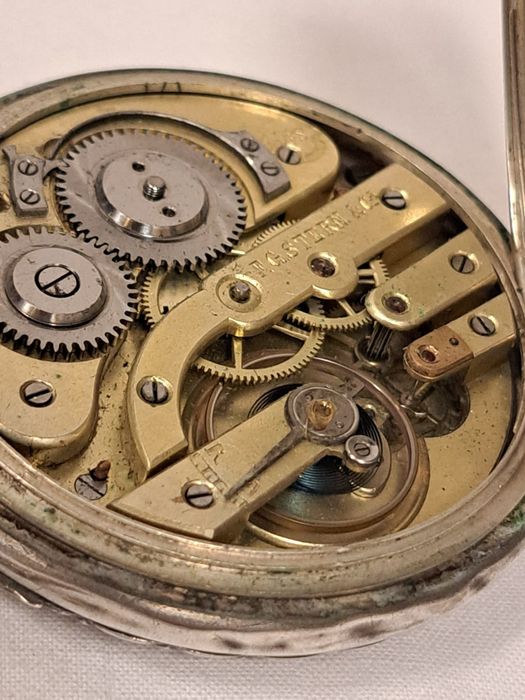 Relogio de bolso em prata