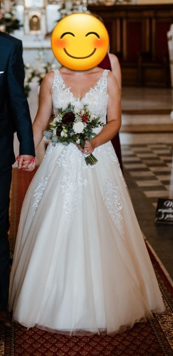 Suknia ślubna ivory rozm. 38