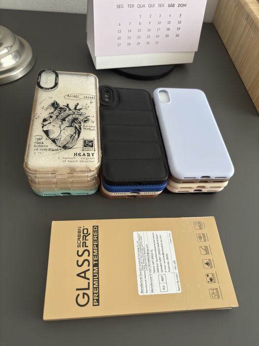 Capas de iphone xs e peliculas