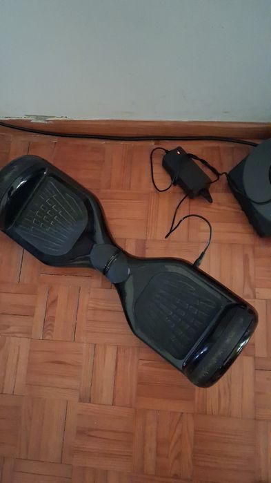 Pista de Carros (SCX Compact) Hoverboard Elétrico Silver 6.5" Preto + Carregador – Muito Estimado