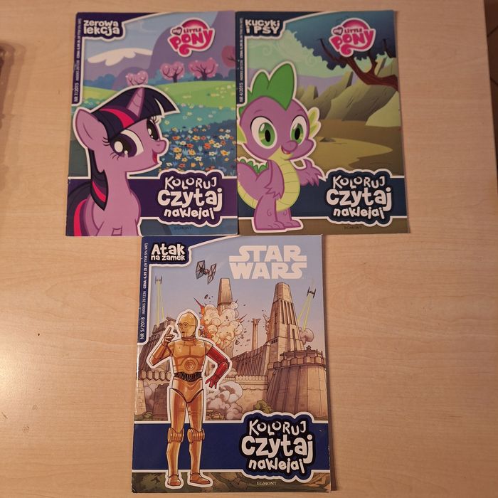 Little Pony Star wars Koloruj czytaj naklejaj