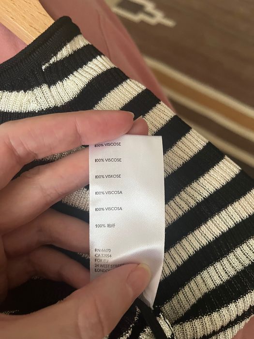 Free people Bluzka w paski czarno białe