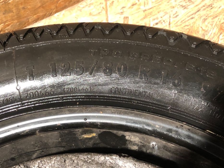 Koło dojazdowe Continental 125/80/R16 Opel Insignia A