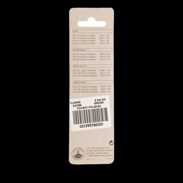 Clarks Sznurówki do butów 90 cm brązowe