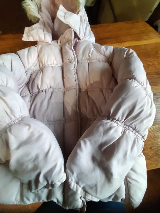 Kurteczka delikatny róż, ocieplana, na 104 cm, wysyłka