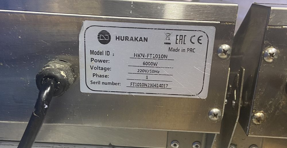 Фритюрница hurakan hkn-ft1010n