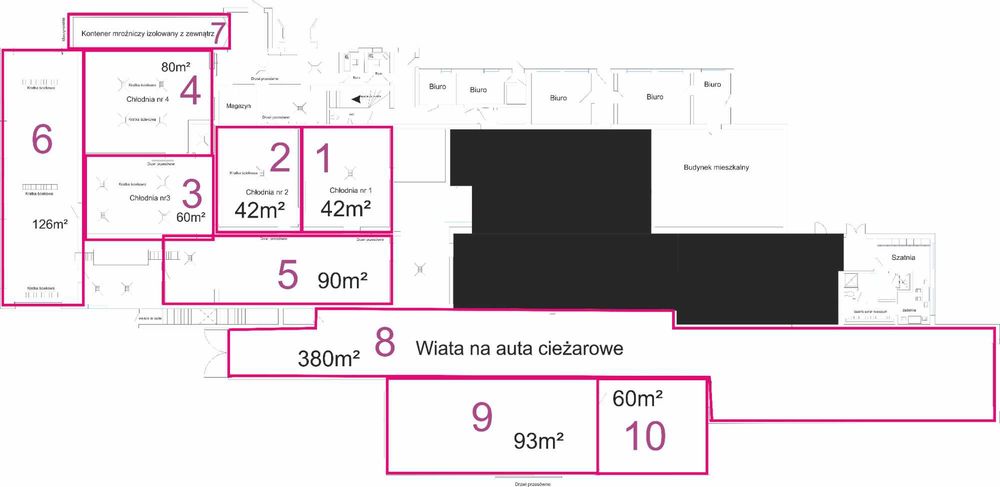 Wynajem powierzchni magazynowych, chłodniczych i warsztatowych, kontenery, mroźne