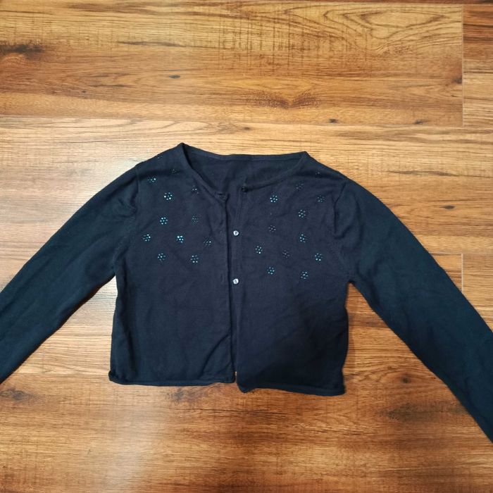 Granatowy sweterek dla dziewczynki r.140/146