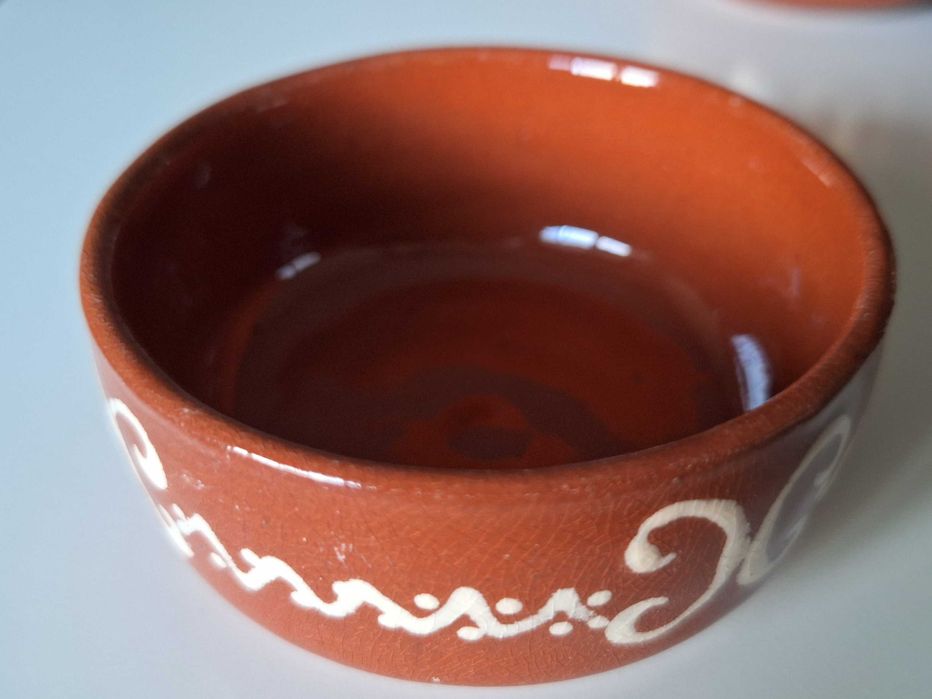 Taças para arroz doce tradicionais em barro