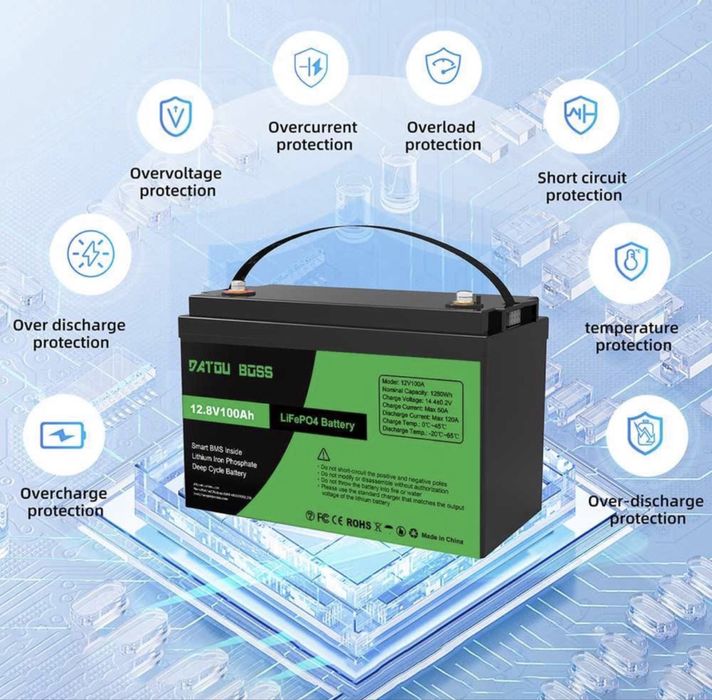 ‼️РОЗПРОДАЖ‼️ Акумуляторна батарея DATOU BOSS 12V100A LiFePO4
