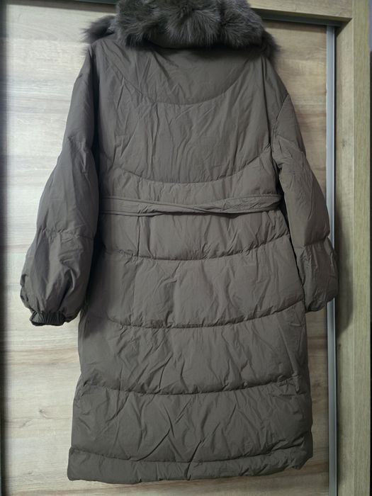 Kurtka puchowa, mocca