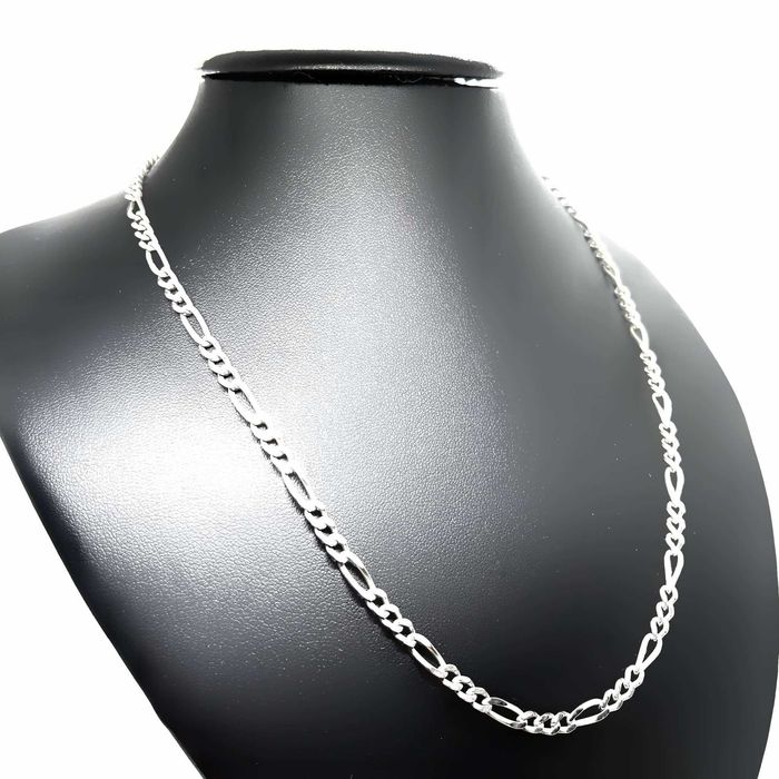 Srebrny Łańcuszek Próby 925 14,08g Długość 47cm Figaro