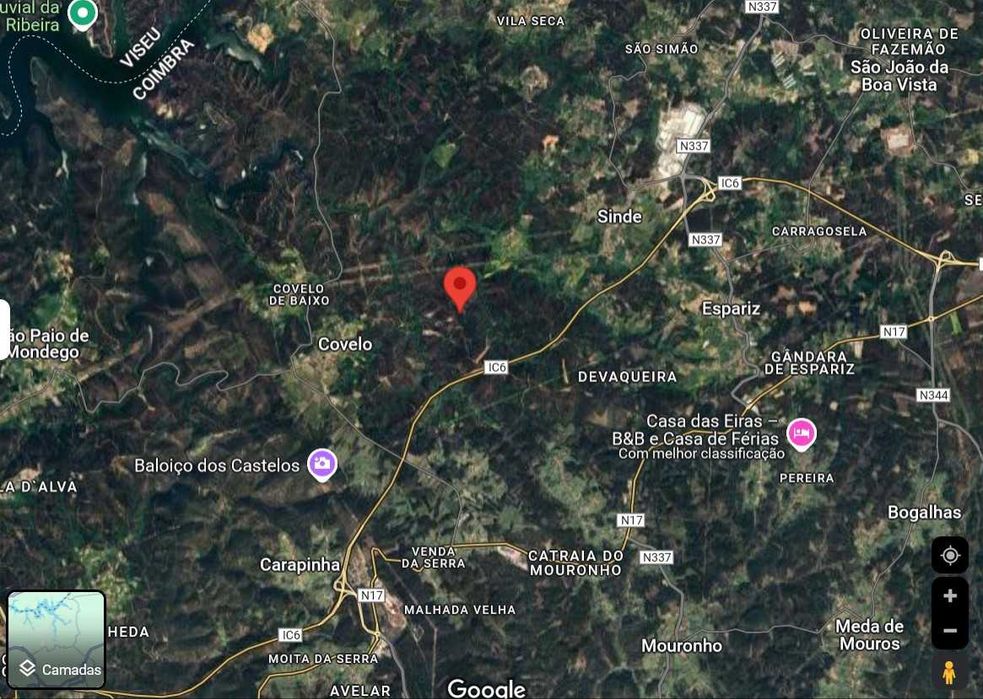 Terreno rústico em Sinde, concelho de Tábua