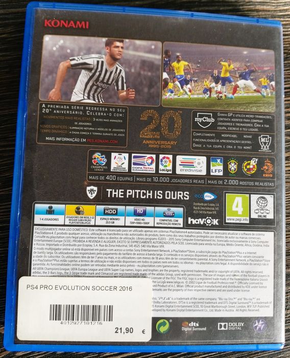Jogo para PS4 PES 2016