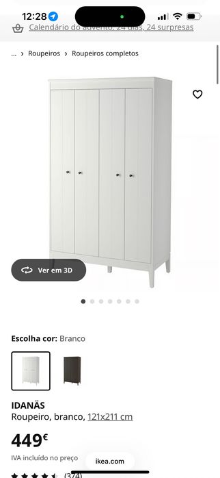 Roupeiro Ikea novo