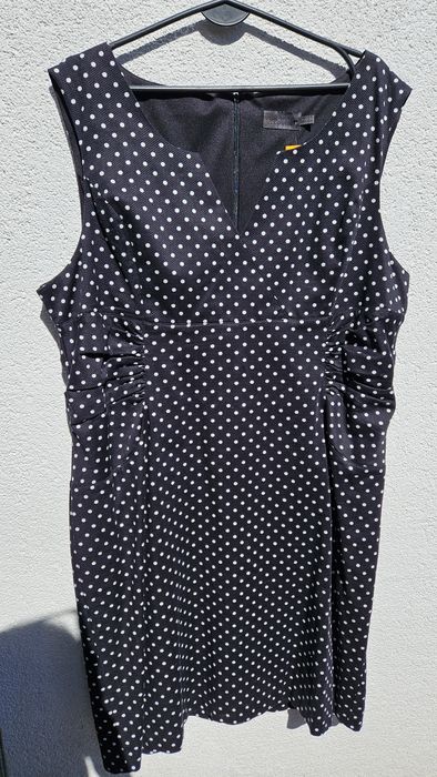 Nowa sukienka midi w grochy roz 46-48