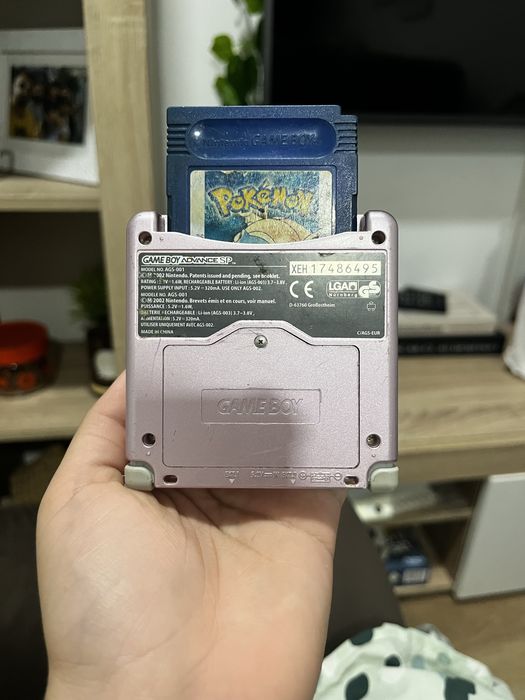 Nintendo Game Boy Advance SP + Pokemon blue em ingles