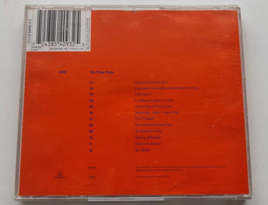 Фирменные CD Pet Shop Boys 