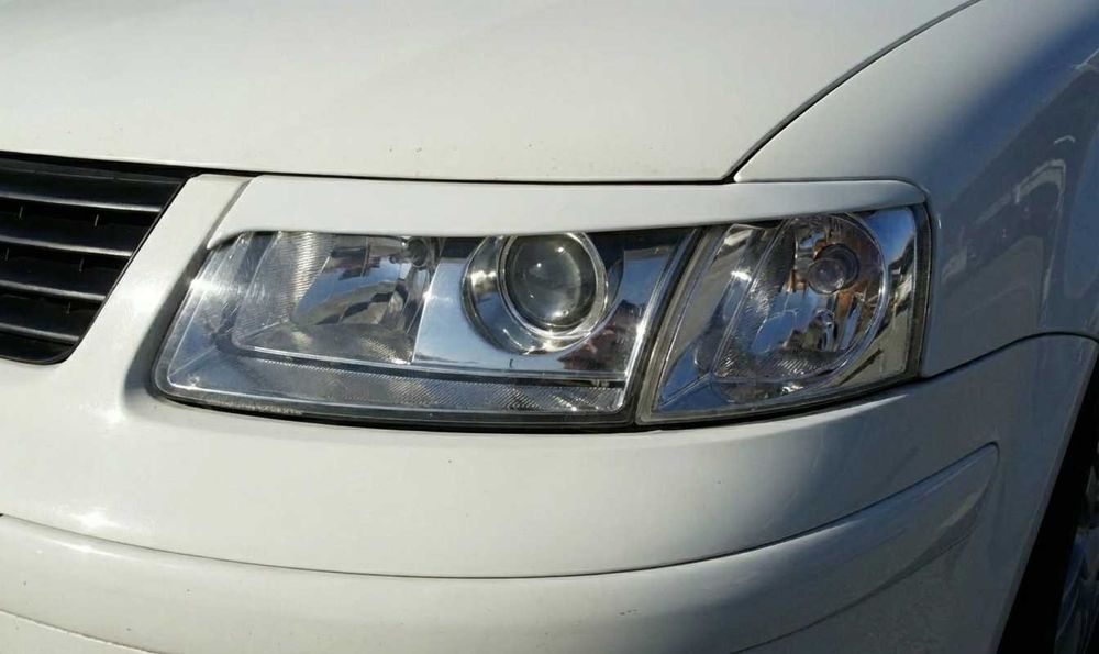 Накладки на фары Volkswagen Passat B5, B6, B7, Golf 4, 5, 6 Jetta,  Реснички для Фольксваген Пассат Б5, Б6, Б7, Гольф, Джетта