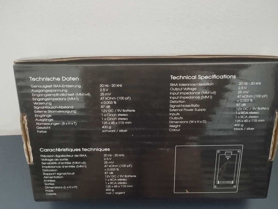 Dynavox TC-5B przedwzmacniacz gramofonowy