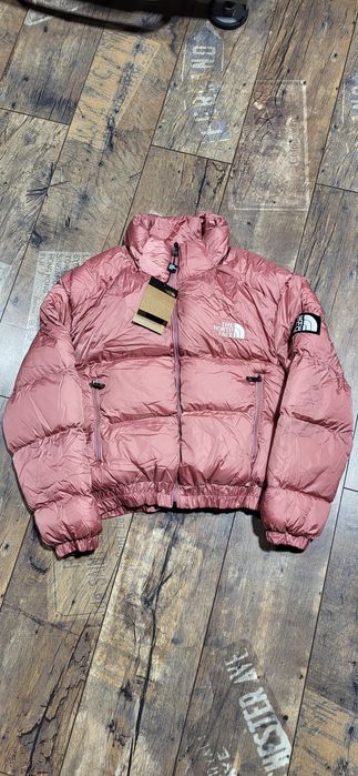 Śliczna różowa kurtka damska puchowa młodzieżowa lekka zimowa S