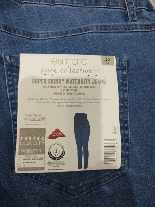 Spodnie ciążowe jeans.