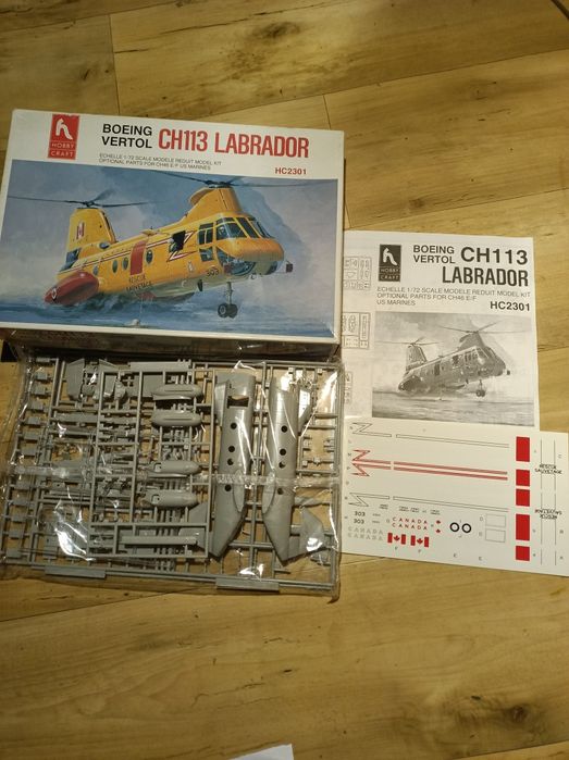 Model helikoptera 1:72 hobby Craft CH 113 labrador