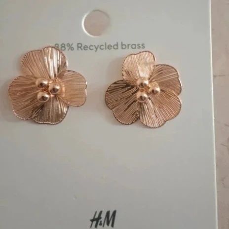 Złote kolczyki H&M. Nowe.