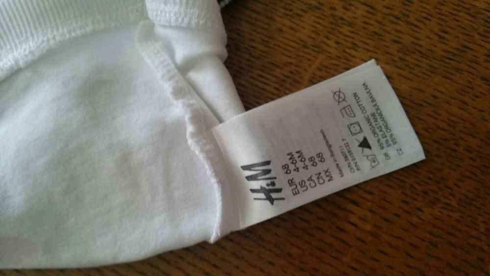 H&M dwie czapki dla chłopca 4-6 mies roz.68