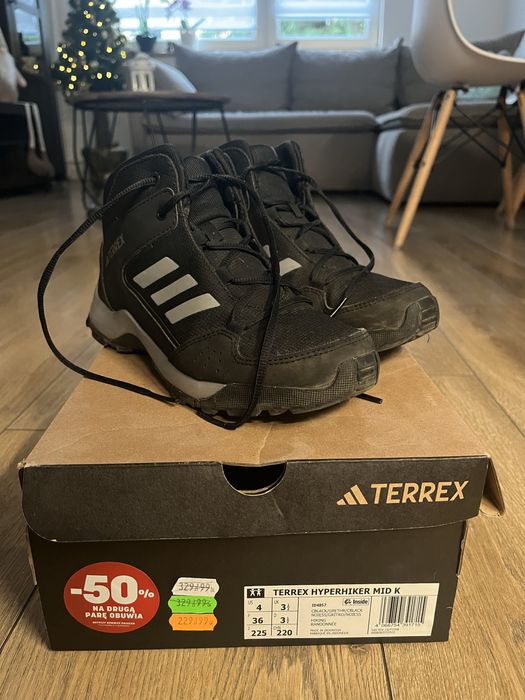 Buty zimowe chlopięce Adidas Terrex Hyperhiker Mid k r.36