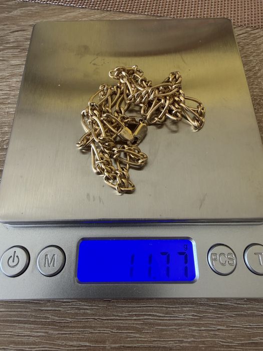 Złoty łańcuszek  figaro próba 585