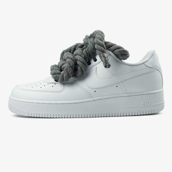 Кросівки Nike Air Force 1 Rope Laces Grey premium