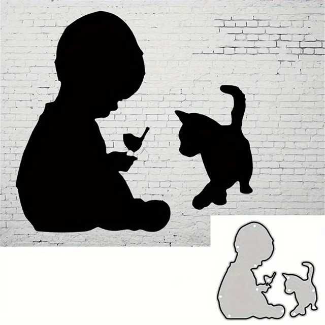 Conjunto de Cortantes Bebé com Passarinho e Gatinho