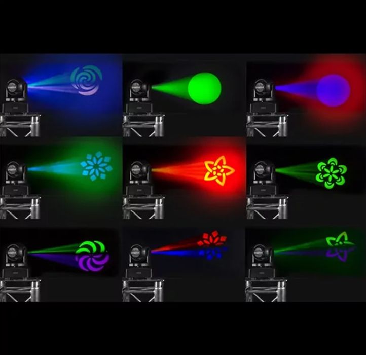 8 UNIDADES BEAMZ Moving Head MHL75 Hybrid Spot/Wash