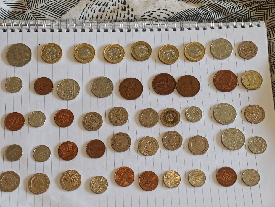 Coleção completa de  moedas