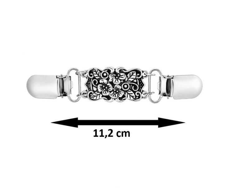 Klips do swetra, kardiganu - retro, ozdobna broszka