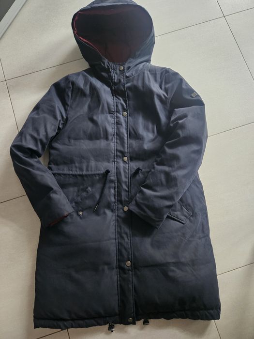 Dłuższa kurtka pikowana Cropp s/m szer 51x2 dl 88cm dwustronna