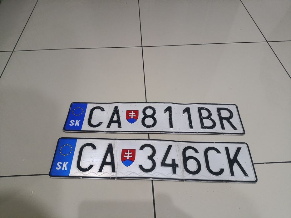 Tablice rejestracyjne Słowacja