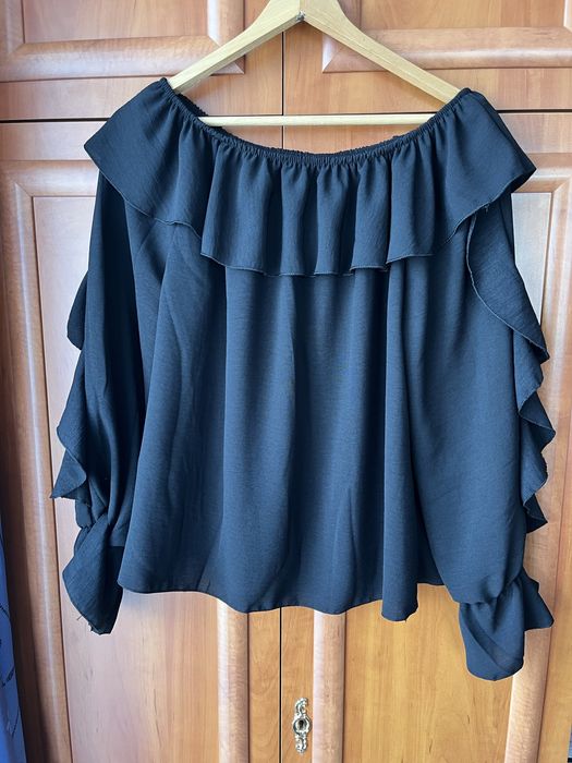 Bluzka hiszpanka czarna