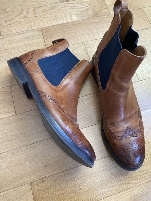 Skórzane sztyblety botki brązowe 38 skóra eleganckie damskie