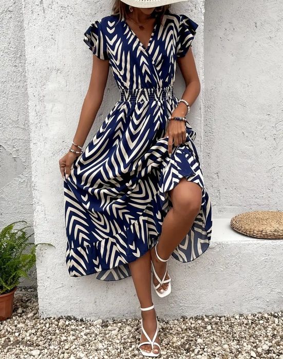 Długa maxi elegancka sukienka na wiele okazji wesele imprezy firmowe