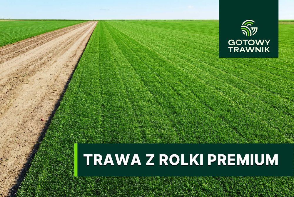 Trawnik rolowany PREMIUM - mocniejszy o 30% | montaż | projekt ogrodu | cała Polska | trawa z rolki | gotowy trawnik | układanie trawy