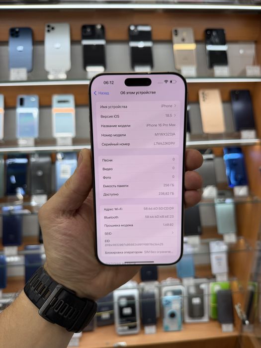 iPhone 16 Pro Max 256Gb  99% акб