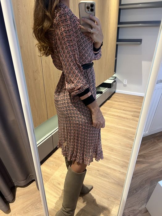 Elegancka sukienka  Taranko w pepitkę