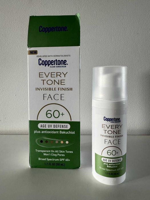 Lekka emulsja przeciwsłoneczna do twarzy + bakuchiol Coppertone SPF60+