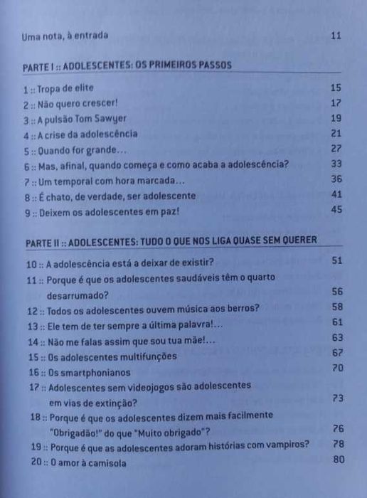 Adolescentes; Manual de Instruções - Eduardo Sá