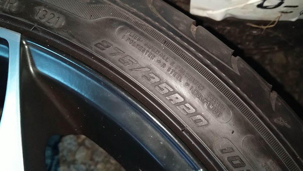 Koła 20" VW T5 T6 5x120 piasta 65.1 opony 275/35/20 b.ladne