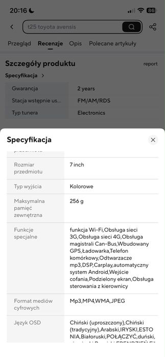 Radio nawigacja android